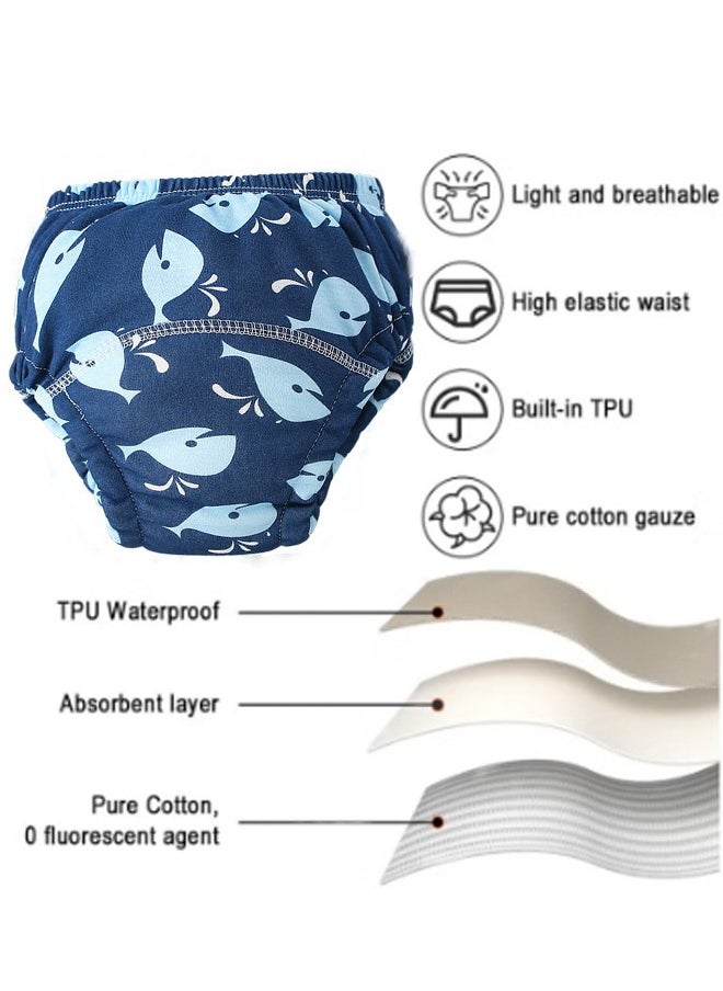 Momore - Pack Of 4, 6 Layer Breathable Cotton Training Pants, Large Size, 11 To 14 Kg - Image 1