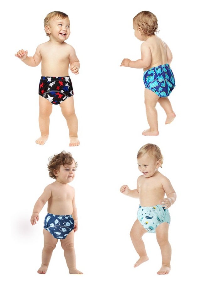 Momore - Pack Of 4, 6 Layer Breathable Cotton Training Pants, Large Size, 11 To 14 Kg - Image 1
