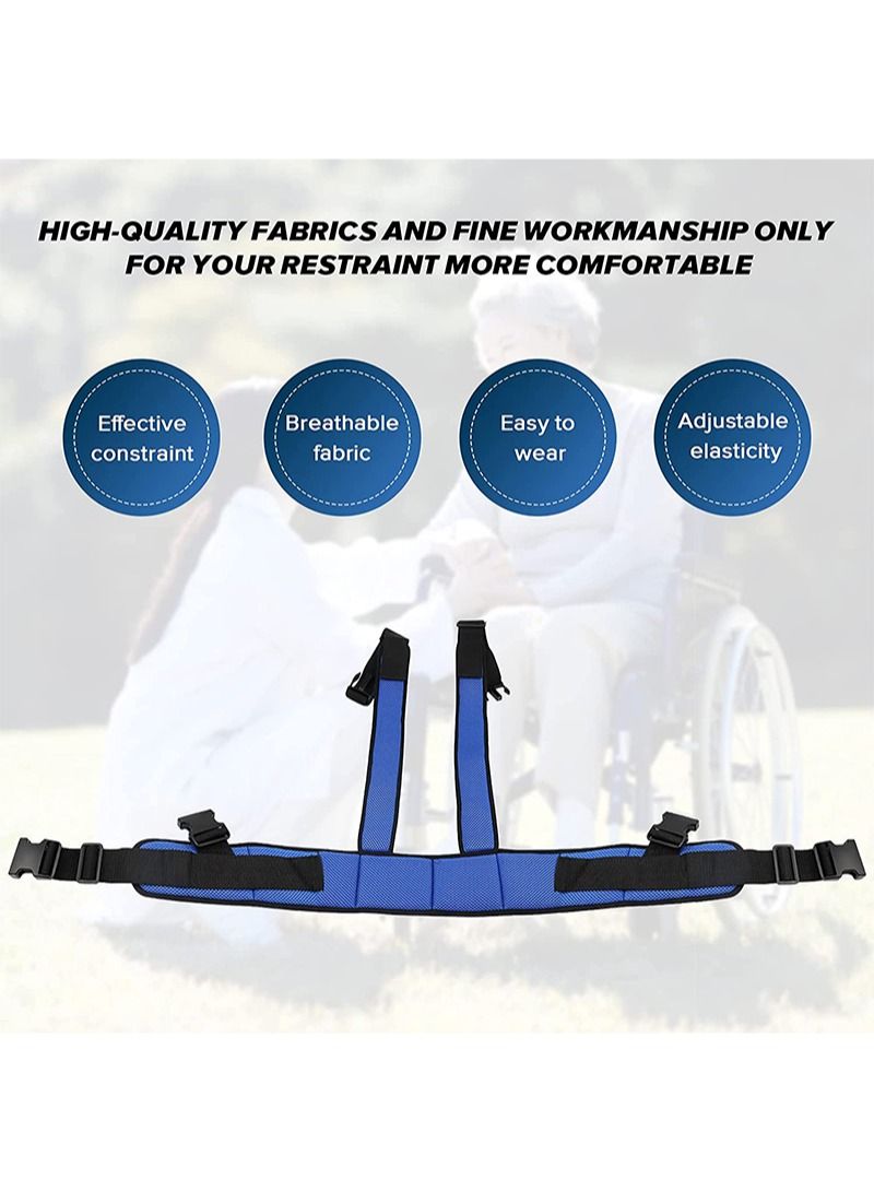 هالونهي سترة دعم الجذع لحزام الكرسي المتحرك ، حزام أمان للجسم بالكامل قابل للتعديل لمنع الإمالة أو السقوط ، مناسب لأحزمة تقييد الكرسي المتحرك للمرضى وكبار السن وذوي الاحتياجات الخاصة - Image 5