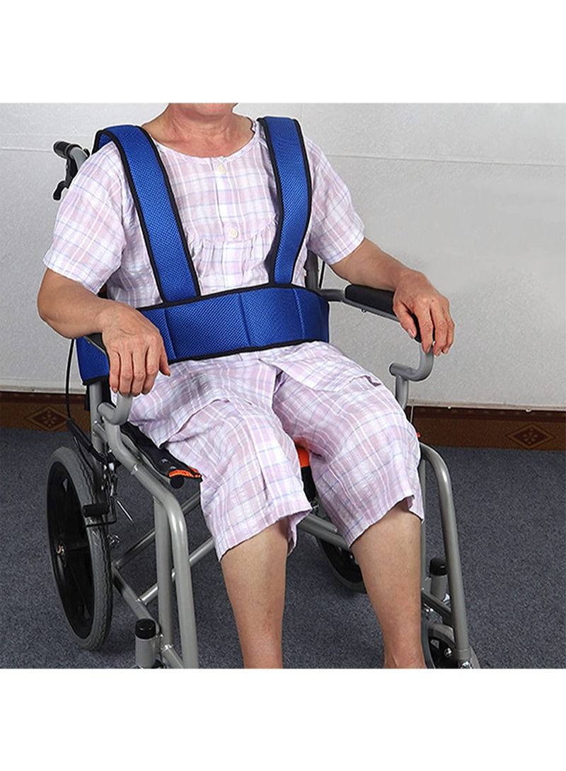هالونهي سترة دعم الجذع لحزام الكرسي المتحرك ، حزام أمان للجسم بالكامل قابل للتعديل لمنع الإمالة أو السقوط ، مناسب لأحزمة تقييد الكرسي المتحرك للمرضى وكبار السن وذوي الاحتياجات الخاصة - Image 4