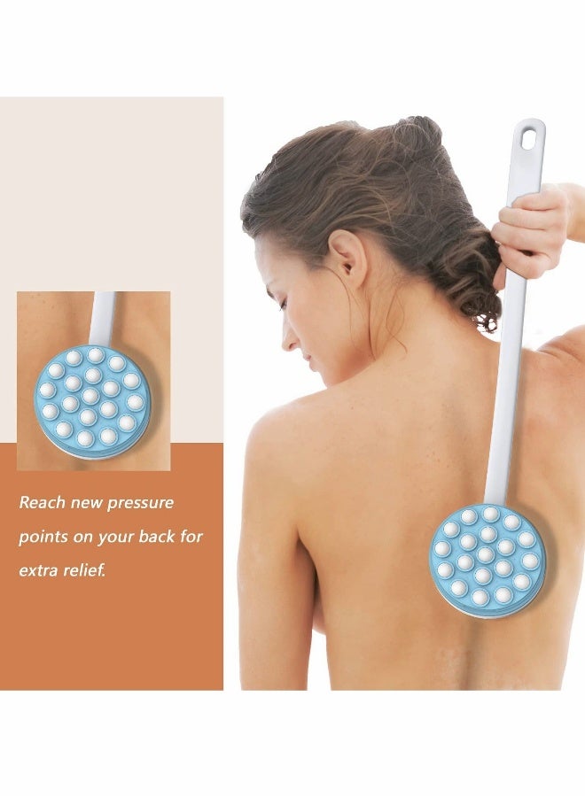 Lotion Applicator and Massager, Handheld Long Handled Easy Reach Roll-On for Sunscreen, Cream, Shower Gel on Back, Legs and Feet - Image 2