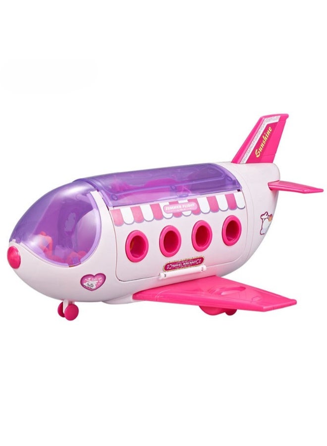 حديقة الألعاب مجموعة لعب طائرة السفر الأنيقة - لعبة مغامرة السفر الأولى مع ملحقات للأطفال | لعب دور الطائرة الفاخرة مع الدمى والأزياء والأثاث والمزيد | هدية مثالية للأطفال 3+ | رفيق سفر محمول وجذاب - Image 2