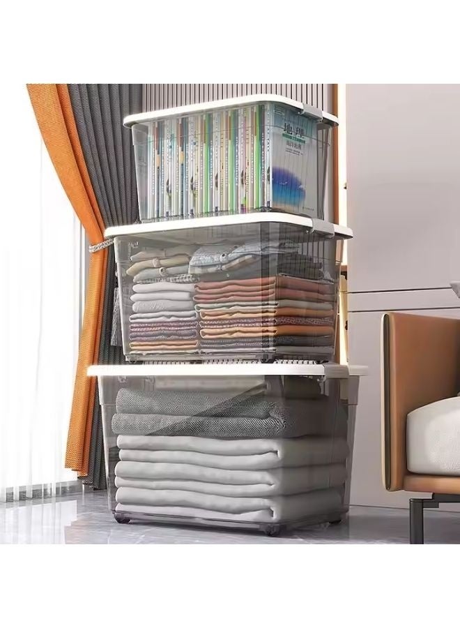 مجال العربية ‏‏‏‏‏‏‏‏‏‏طقم صناديق تخزين 100 لتر + 70 لتر + 40 لتر بلاستيك - Image 5