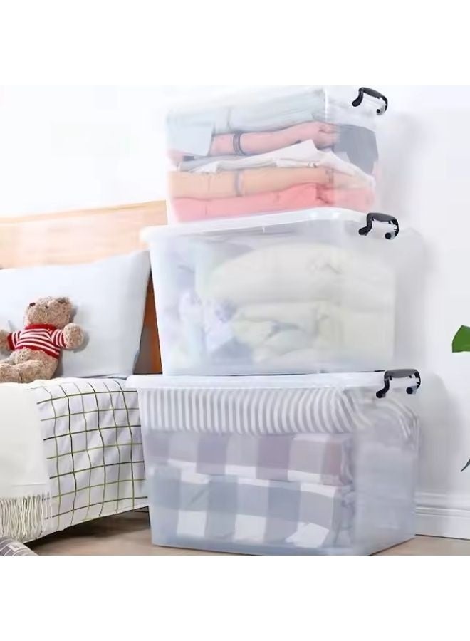 مجال العربية ‏‏‏‏‏‏‏‏‏‏طقم صناديق تخزين 100 لتر + 70 لتر + 40 لتر بلاستيك - Image 4