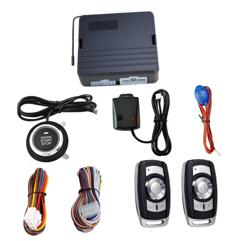 Universal 12V Car Engine Start Remote Control Vibration Alarm Anti Theft Security System - Image 2