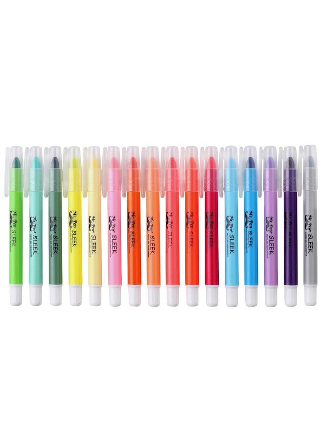 Mr. Pen No Bleed Gel Highlighter, 16 Pcs (8 Pastel Colors And 8 Vibrant Colors), Bible Highlighters, Highlighters Assorted Colors, Gel Highlighters, Gel Bible Highlighter, Bible Highlighters No Bleed - Image 1