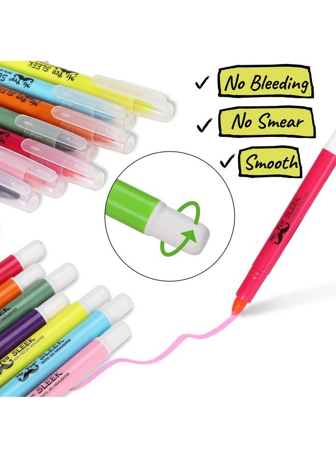 Mr. Pen No Bleed Gel Highlighter, 16 Pcs (8 Pastel Colors And 8 Vibrant Colors), Bible Highlighters, Highlighters Assorted Colors, Gel Highlighters, Gel Bible Highlighter, Bible Highlighters No Bleed - Image 3