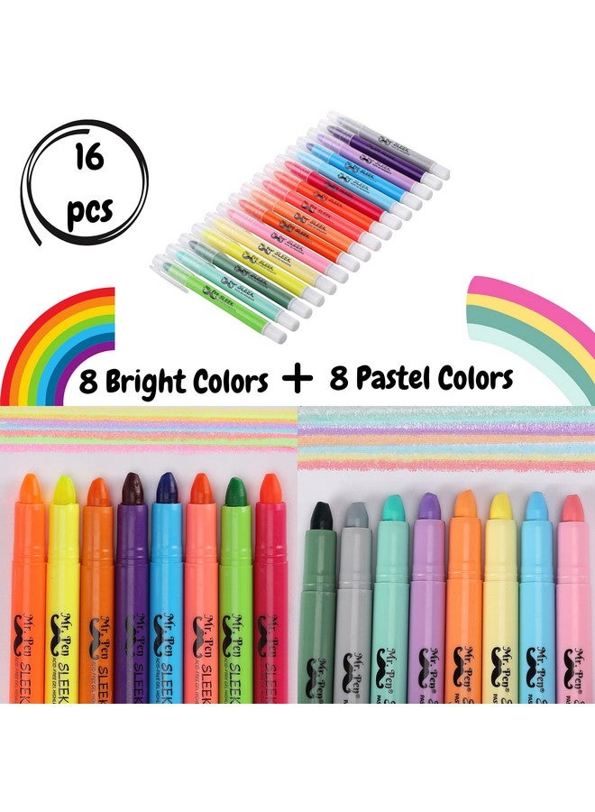 Mr. Pen No Bleed Gel Highlighter, 16 Pcs (8 Pastel Colors And 8 Vibrant Colors), Bible Highlighters, Highlighters Assorted Colors, Gel Highlighters, Gel Bible Highlighter, Bible Highlighters No Bleed - Image 2