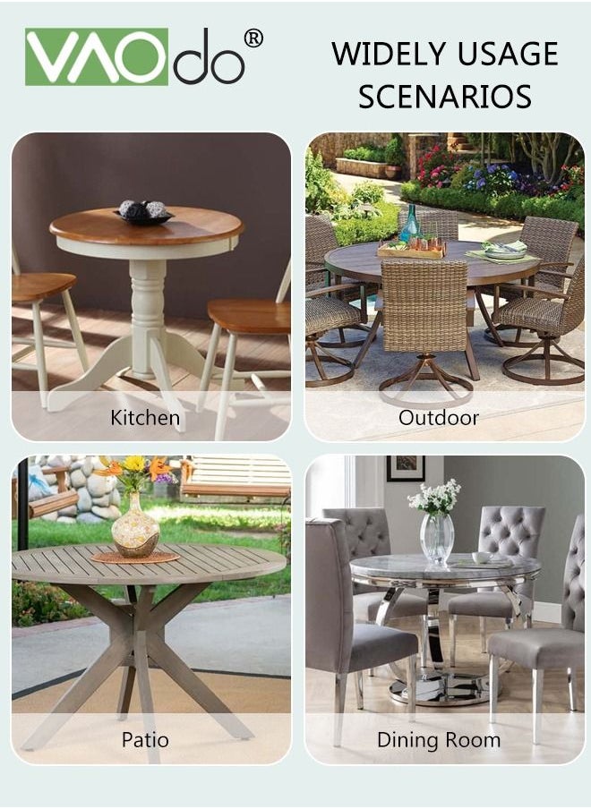 Waterproof Tablecloth Spillproof Wrinkle Free Table Cloth Kitchen Dinning Tabletop Decoration Fabric Cotton and Linen Round Table Mat Table Cover for Outdoor and Indoor Use Grey