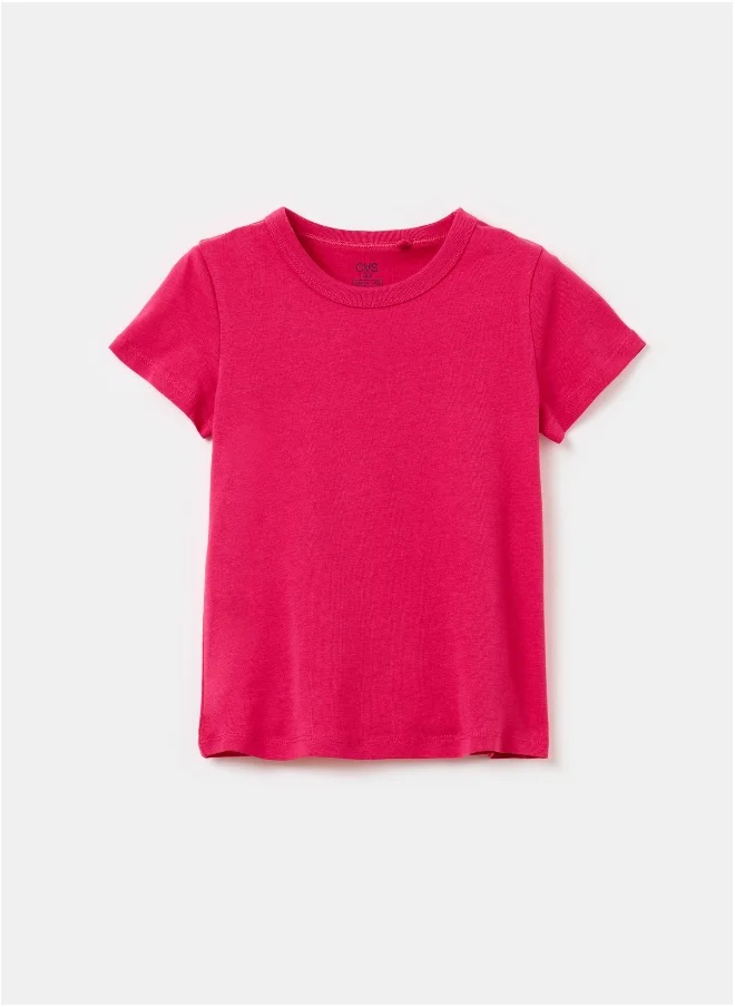 او في اس Ovs Solid T-Shir Fuxia Pink