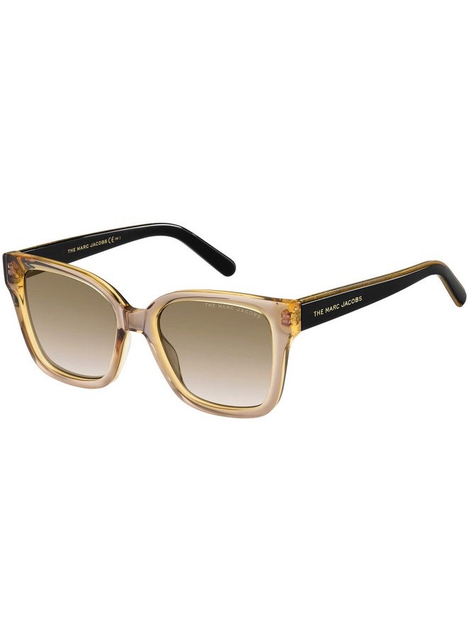 Marc Jacobs نظارات شمسية نسائية مارك 458S مربعة بنية بتدرج بني 53مم 19مم  - Image 1