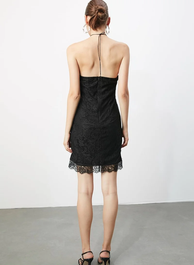 trendyol Lace Halter Dress
