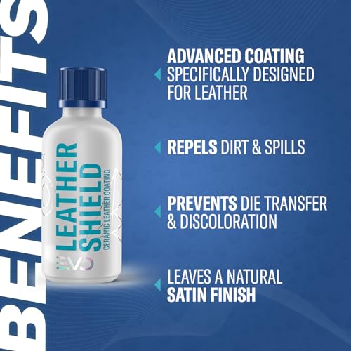 GYEON Leather Shield EVO 50 ml - Ceramic Coating for Leather | All Types of Natural Leather, Tesla Vegan Leather | No Change in Finish of Upholstery |Repels Dirt and Liquid | Car Interior UV Protector - Image 2