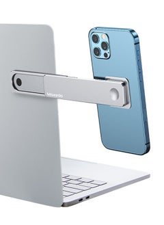Moxedo Moxedo Magnetic Side Mount Phone Holder Aluminum Alloy Adjustable Laptop Desktop Monitor Side Mount Clip Silver  - Image 1