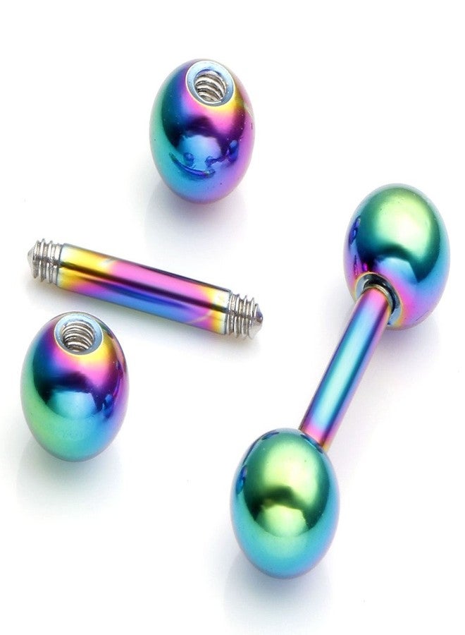 Jovivi 8pc 14G Stainless Steel 5mm Ball Tragus Ear Helix Cartilage Stud Earrings 5/16" Bar Length - Image 3