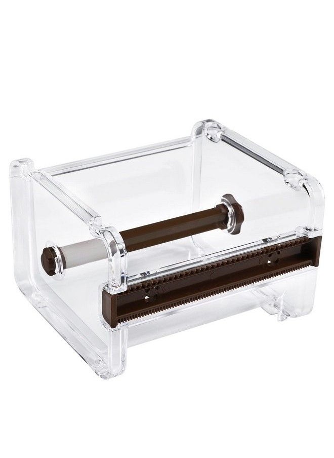 molshine Transparent Visible Desktop Multi Washi Masking Tape Dispensertape Cutterroll Tape Holder (Not Include Masking Tape) (Brown)  - Image 2