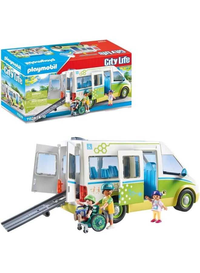 بلاي موبيل بلايموبيل حافلة المدرسة – مجموعة لعب مع شخصيات، نموذج حافلة، إكسسوارات صفية، وعناصر إبداعية للعب خيالي | موديل 71329 | لعبة إبداعية للأطفال من عمر 4 سنوات فأكثر - Image 5