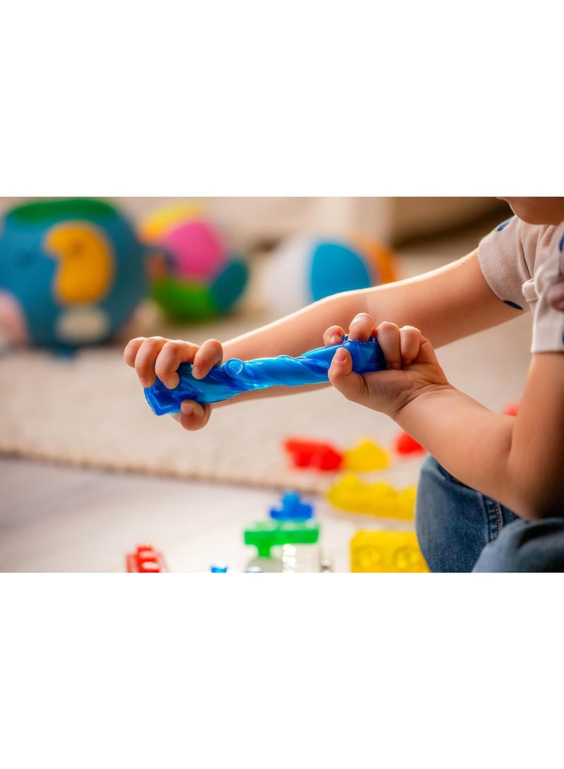 Jelly Blox طقم المبتدئين، يتضمن 11 قطعة، كتل بناء للأطفال الصغار ومرحلة ما قبل المدرسة يمكن للأطفال الضغط عليها، تمديدها، وهرسها، تم اختبارها من حيث السلامة وخالية من الأذى | لعب لمسي وحسي للأعمار من 2 وما فوق - Image 4