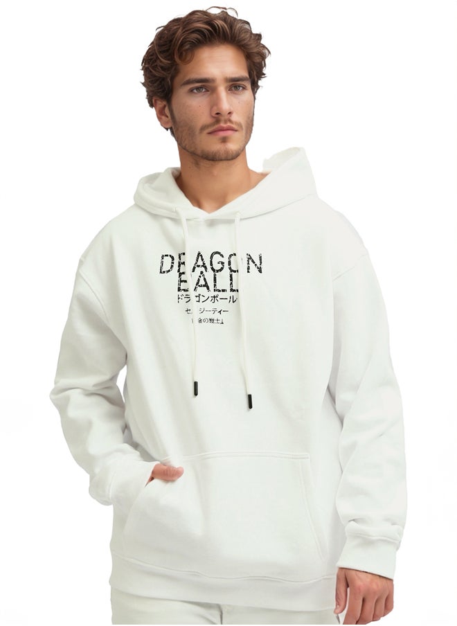 RAVIN - White Anime Hoodie ''Dragon Ball'' With Long Sleeve - Image 1