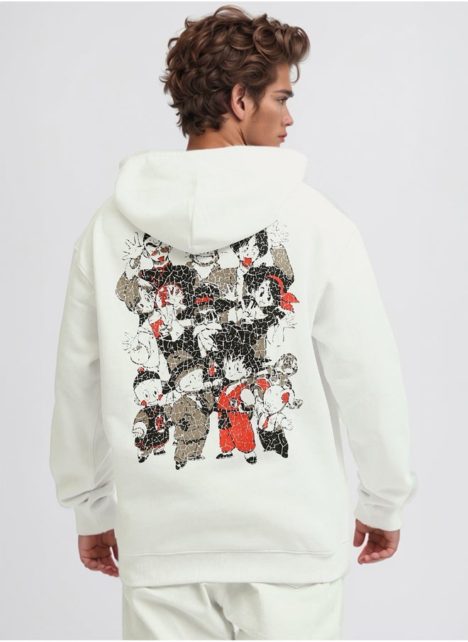 RAVIN - White Anime Hoodie ''Dragon Ball'' With Long Sleeve - Image 1