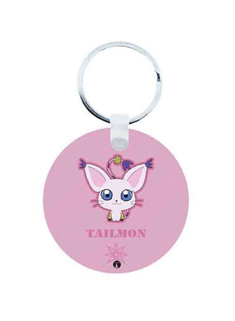 RKN Digimon Anime Wooden Keychain