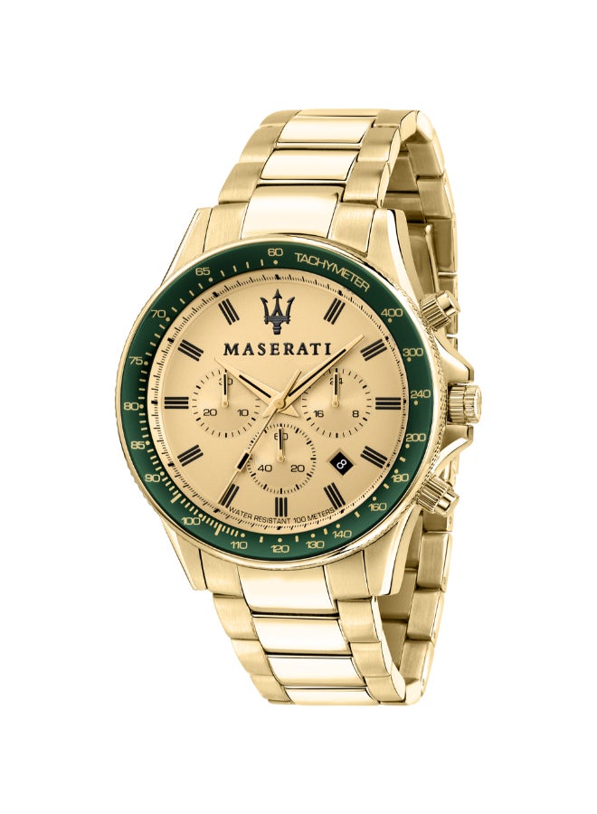 Maserati Maserati Men's Sfida Collection Stainless Steel Gold PVD Watch with Stainless Steel Bracelet - R8873640005  - Image 1