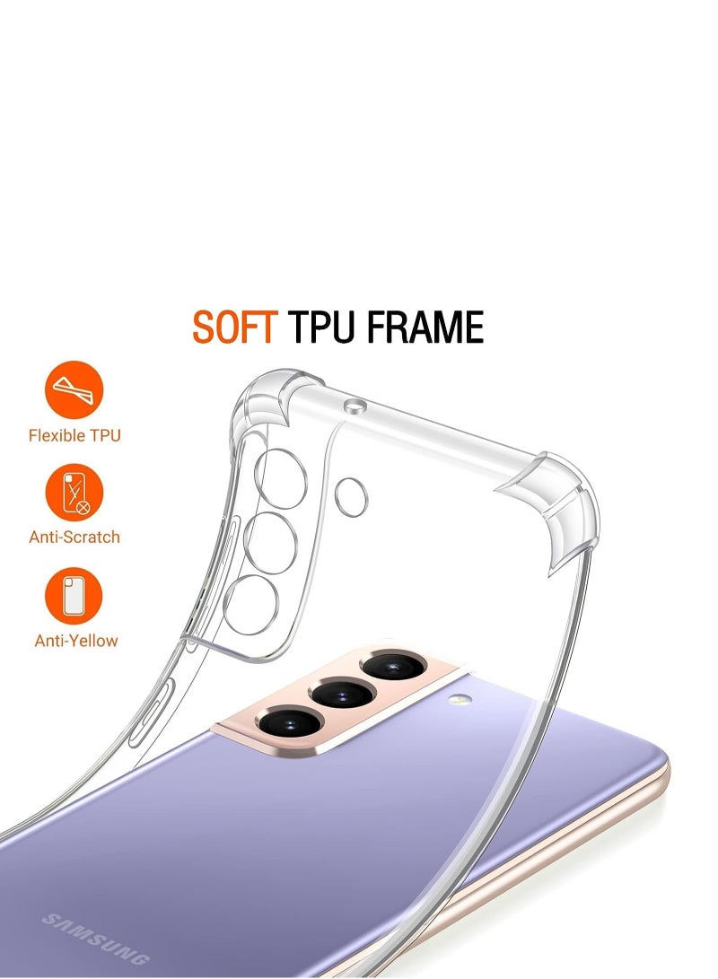 DUSALA For Samsung Galaxy S22 PLus Clear Back Cover Case, Ultra Clear, Best Camera Protection Anti-Slip Grip Slim & Protective Back Case Cover for Samsung Galaxy S22 Plus 5G (6.6) - Image 2
