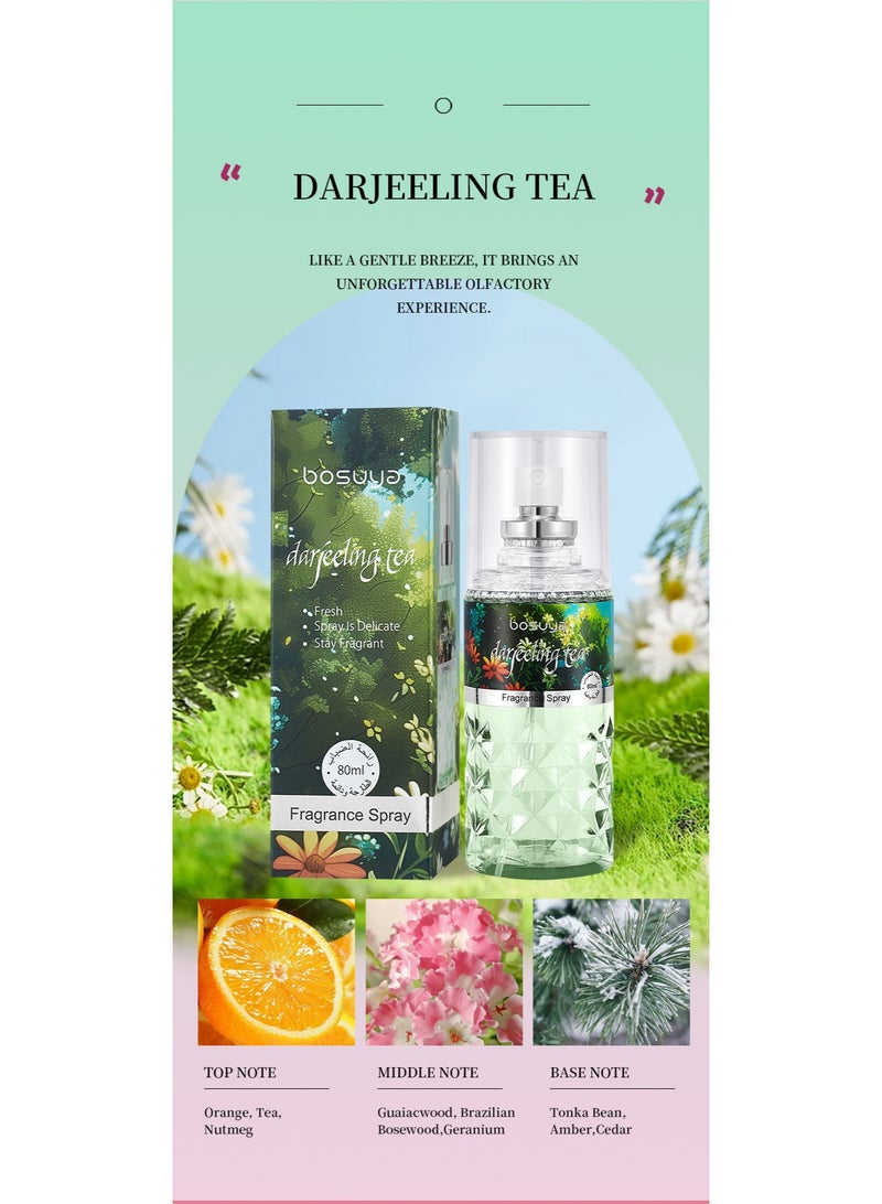 BOSUYA Fragrance Spray Perfume Natural Fresh Long Lasting Eau de Toilette - Darjeeling Tea - Image 2