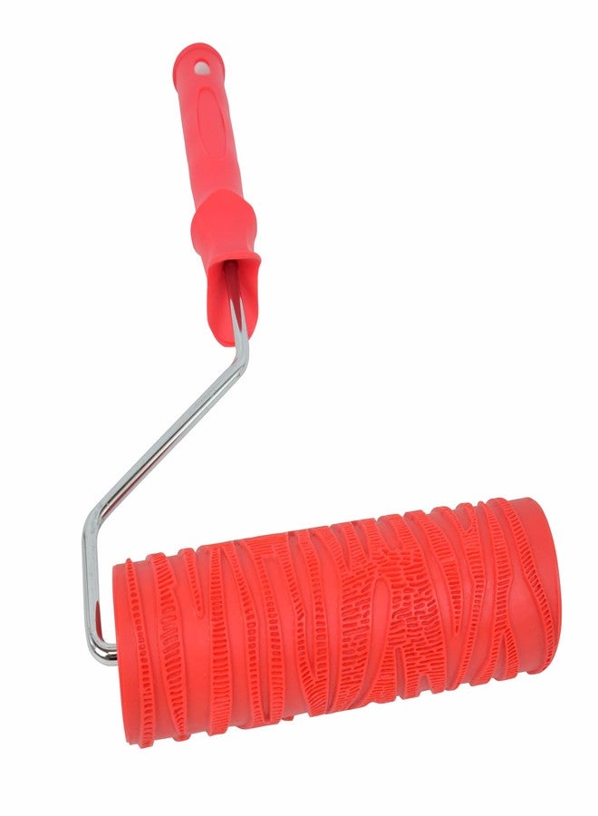 Hanroy 8'' Patterned Paint Roller for Wall Decoration Classic Texture Rubber Roller Decorative Household DIY Paint Art Tool for Wall Decoration (2008T) - Image 5