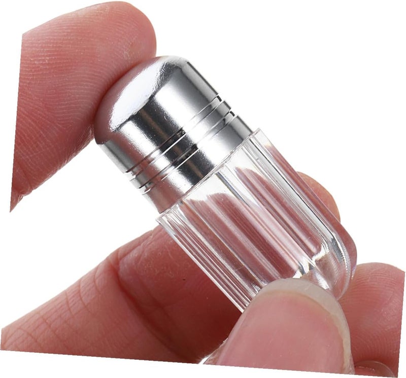 STOBAZA 24pcs Plastic Travel Pills Bottles with Silver Lids, Leakproof Mini Medicine Vials for Travel and Emergency Use, Portable Capsule Storage Bottles - Image 4