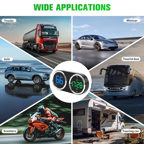 GUGUMO GPS Digital Speedometer for Car MPH, Universal HUD Speed Meter with LED Large Font, Plug Play for Car Truck Motor SUV Golf Cart All Vehicles (Colorful MPH KM/H Speedometer) - Image 4