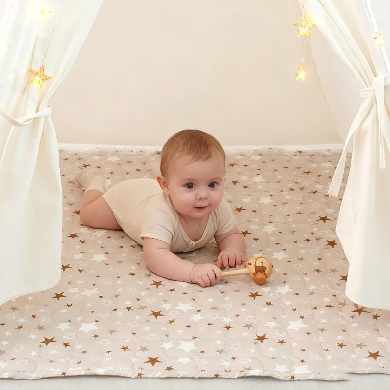 RongFa Teepee Tent Mat for KidsPortable Children Play Tent Indoor Outdoor Padded Mat for Kids Play Tent 47x47 Mat - Image 2