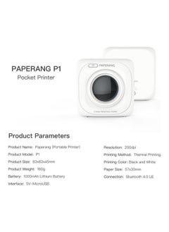 NIBEMINENT Wireless Pocket Mini Printer Pink  - Image 4