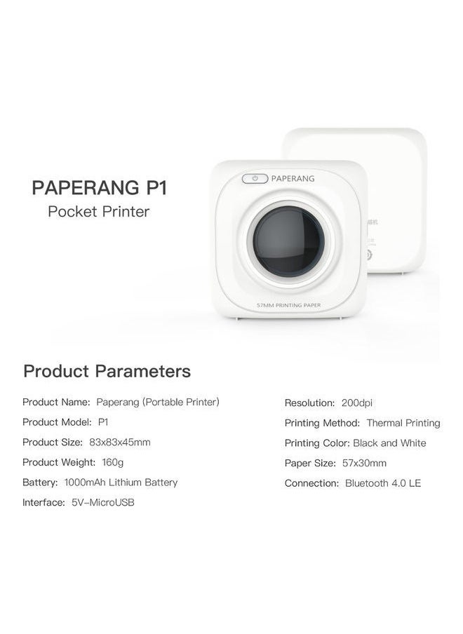 NIBEMINENT Wireless Pocket Mini Printer Pink  - Image 4