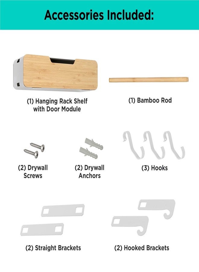 بلاك اند ديكر نظام رفوف تعليق أبيض من بلاك + ديكر - رف مع باب (BDSTKT282WH) - Image 5