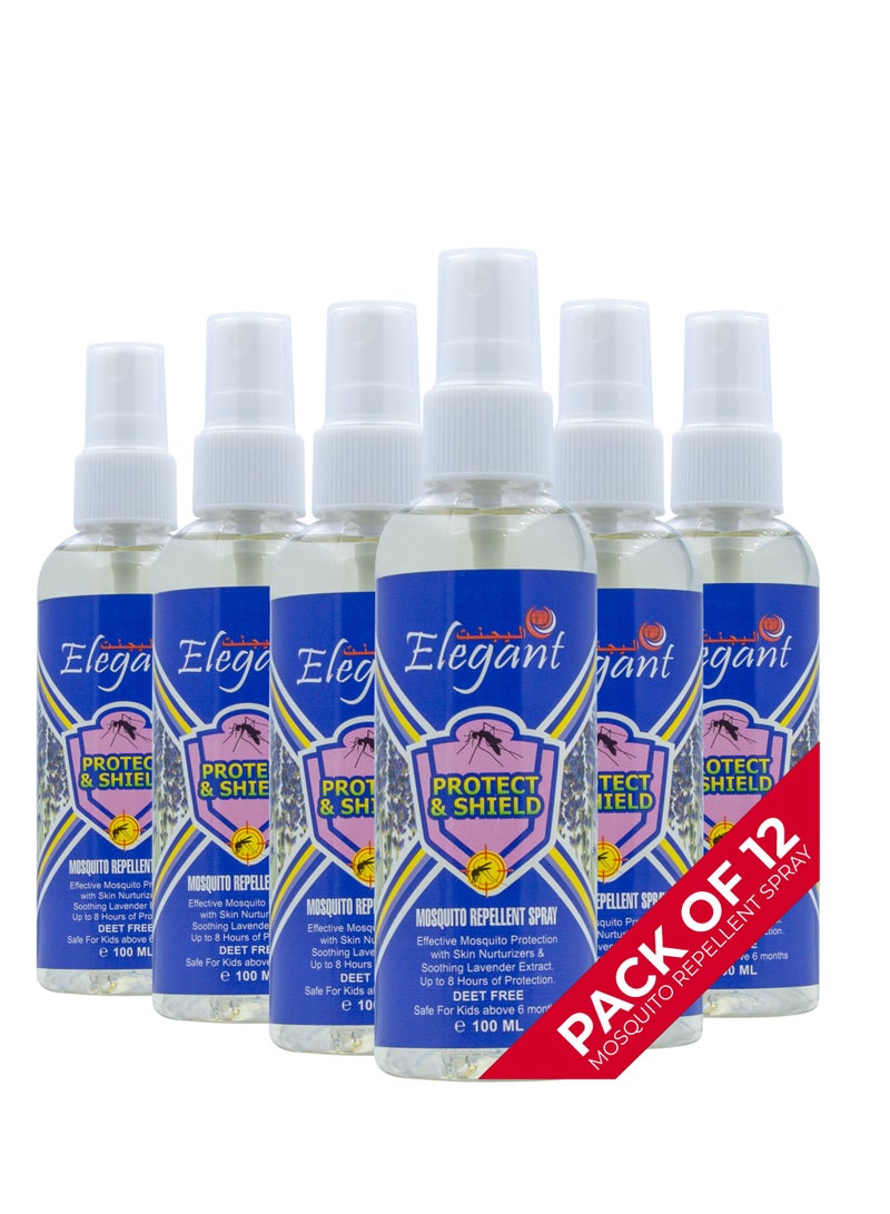 Elegant Mosquito Repellant Spray 100ML Deet FREE Pack of 12 - Image 1
