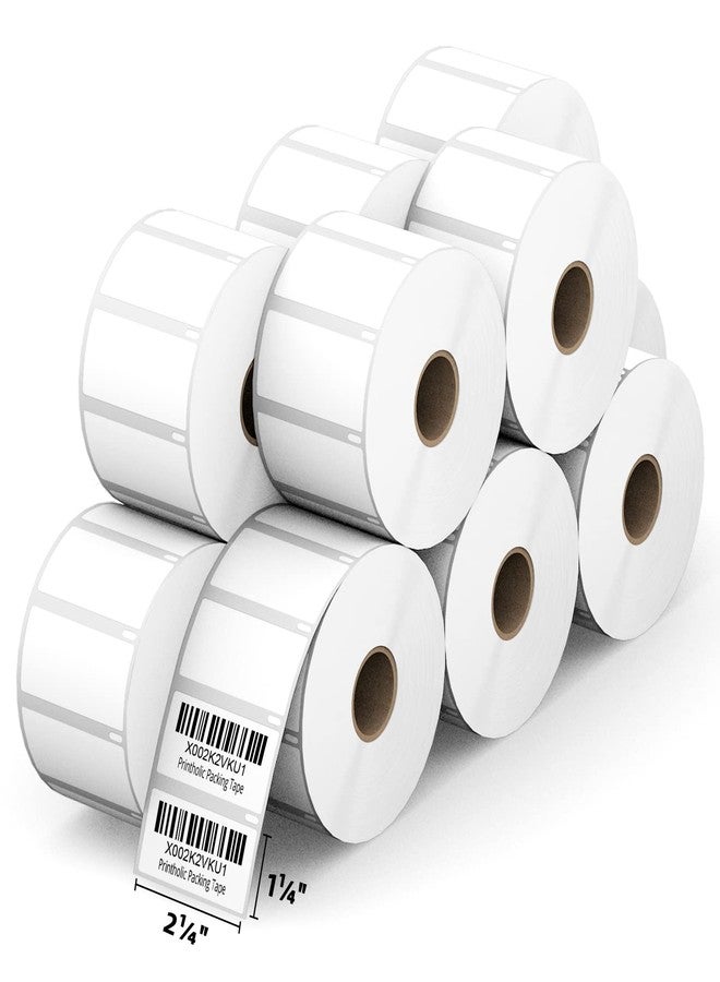 Printholic Compatible Direct Thermal Labels Replacement for Dymo 30334 (2-1/4" x 1-1/4") 12 Rolls Shipping Barcode Labels - Use with Labelwriter 450, 450 Turbo, 4XL Printers - 1000 Labels/Roll - Image 1