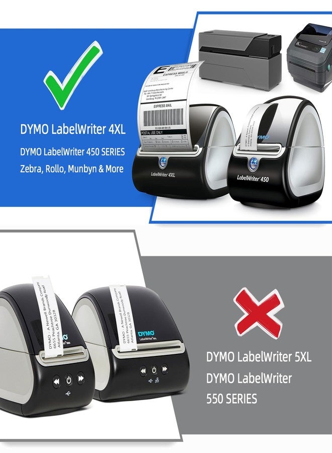 Printholic Compatible Direct Thermal Labels Replacement for Dymo 30334 (2-1/4" x 1-1/4") 12 Rolls Shipping Barcode Labels - Use with Labelwriter 450, 450 Turbo, 4XL Printers - 1000 Labels/Roll - Image 4