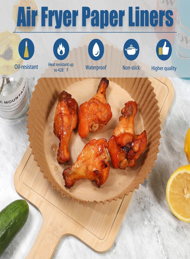Macoota Air Fryer Liners Disposable 6.5 IN,100PCS Round Non-Stick Parchment Paper Parchment Paper for 3-5QT Air Fryer Roasting Microwave Basket - Image 5