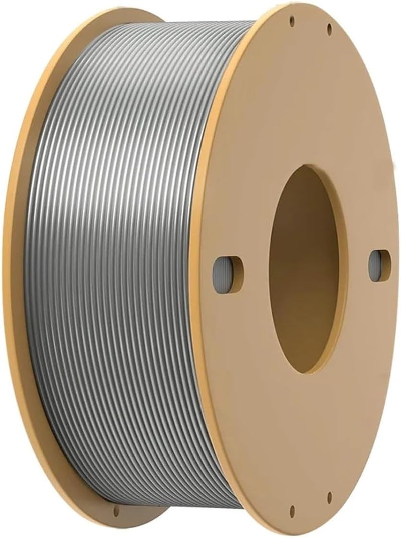 Compatible for Bambu Lab, Compatible for Creality – Silver Silk PLA 3D Printer Filament 1.75mm, 0.25KG - Image 1