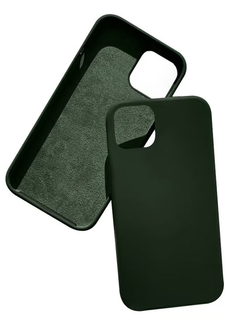 iPhone 11 Pro Max Case Thin Silicone Case Soft Silk Anti-Scratch Microfiber Lining Cool Protective Shockproof Phone Case Slim Thin Cover Green  - Image 2