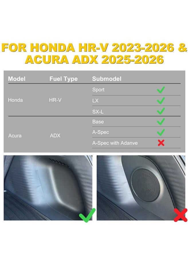 TTX LIGHTING 2025 HRV Cargo Liner & Backrest Mat Fit for Honda HR-V HRV 2023 2024 2025 2026 & Acura ADX 2025: All Weather Protection Cargo Mat with 2nd Row Back Seat Protector - TPE Trunk Liner HRV Accessories - Image 2