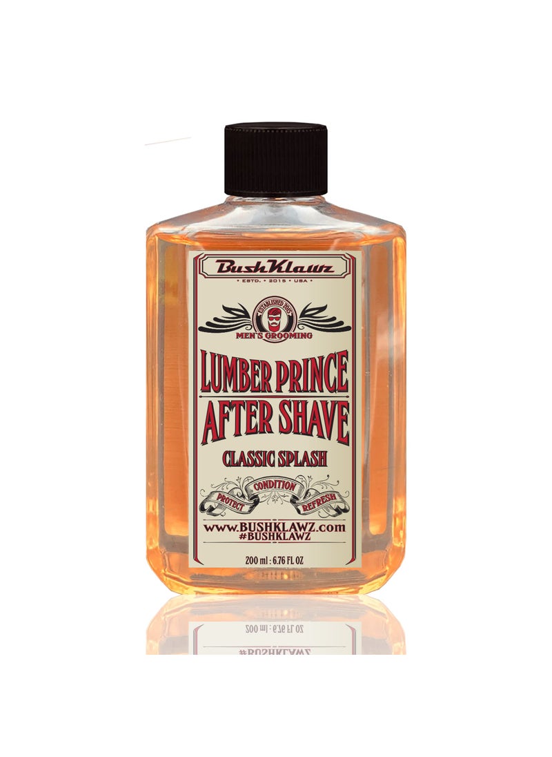 BushKlawz BushKlawz Classic Refreshing Cooling Soothing Barbershop After Shave Lotion Balm Toner Splash Lumber Prince Satisfy all Types of Viking Cannon Black Prime AfterShave Tonic Cologne 
