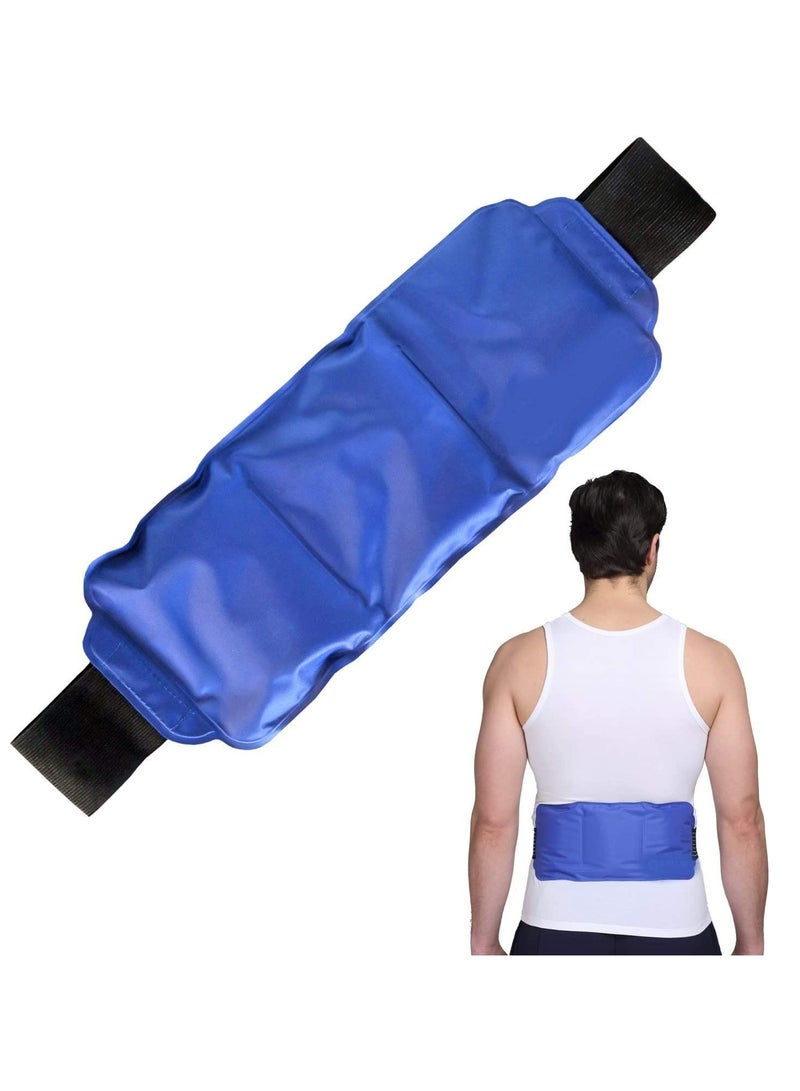 Generic Reusable Hot and Cold Ice Gel Pack with Adjustable Strap Ice Bag for Pain Relief Cold Ice Gel Pack for Shoulder Knee Back Neck Hip Hot Compression Gel Pack for Pain Relief with Straps  - Image 1