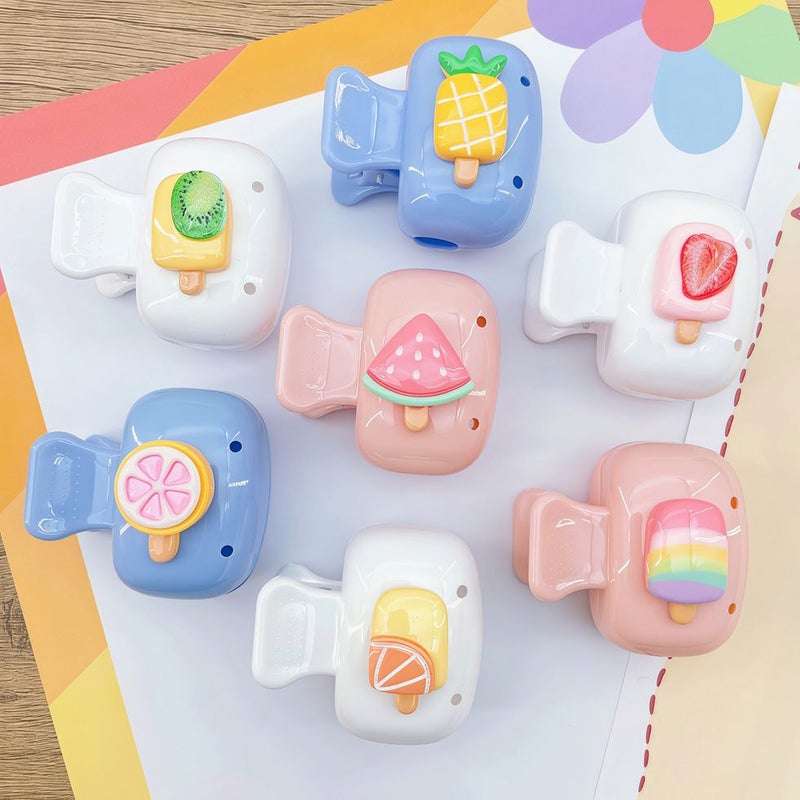 Fruit Ice Cream Toothbrush Holder Strawberry Theme Cartoon Shape Cute Ventilated Durable Lightweight Storage Rack - Image 1