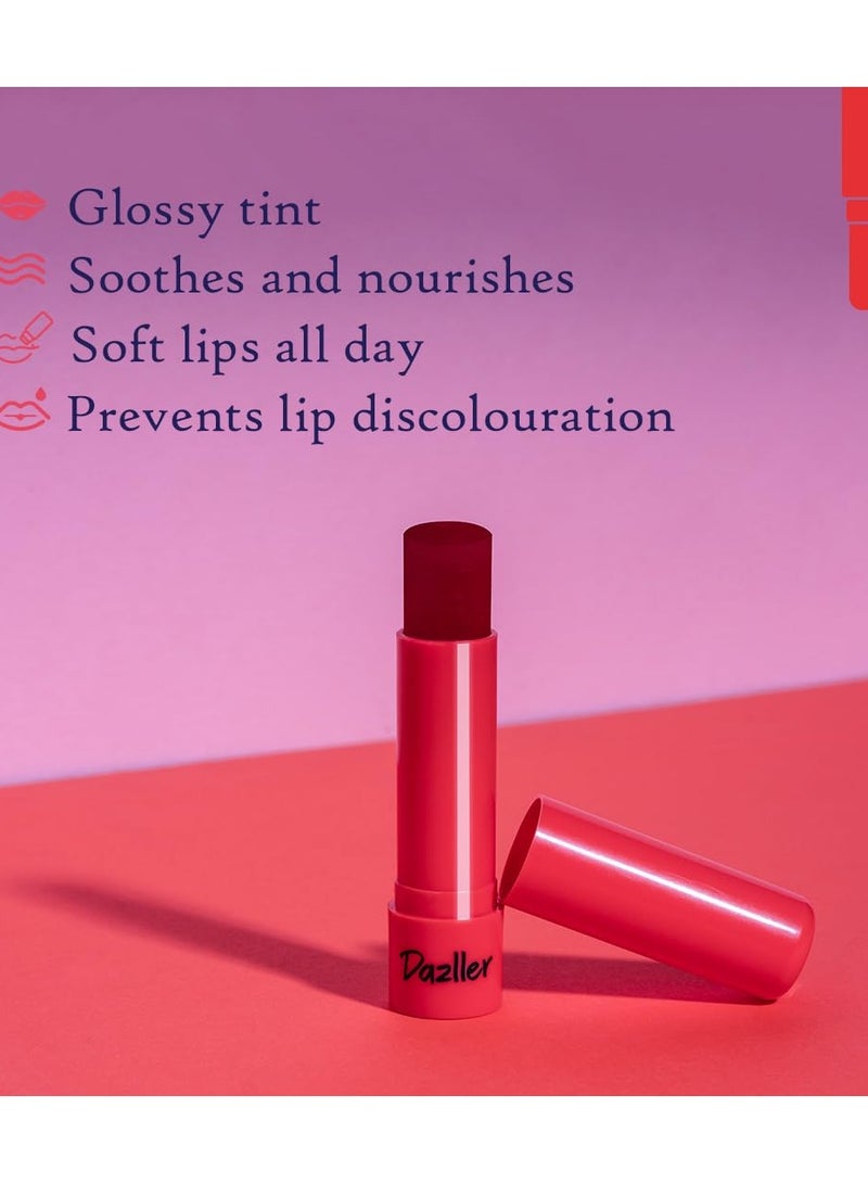 Dazller Lip Bonanza Lip Balms Pack of 4 Glossy Tint Soothes Nourishes with Natural Extracts for Soft Lips - Image 4