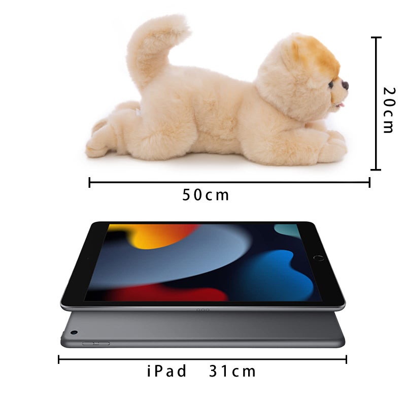CU-MATE 16 Inch- Pomeranian Stuffed Animals Toy Dog,Plush Puppy Realistic Cute Toy Dog Present Gift for Girls Boys - Image 3