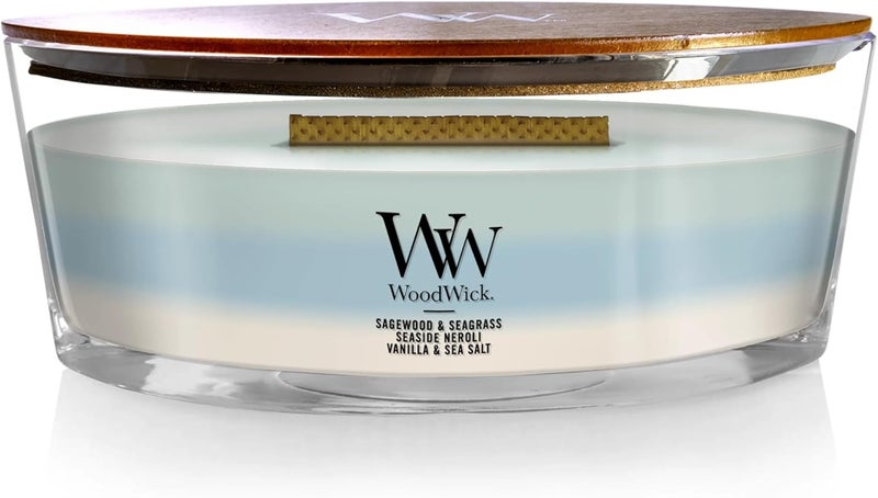 WoodWick Ellipse Candle, Oceanic Trilogy, 16 oz. - Image 1