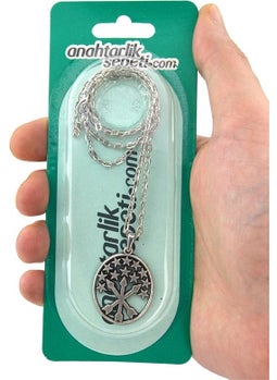 Anahtarlık Sepeti Keychain Basket Adige Flag Silver Plated Necklace  - Image 4