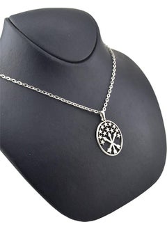 Anahtarlık Sepeti Keychain Basket Adige Flag Silver Plated Necklace  - Image 5